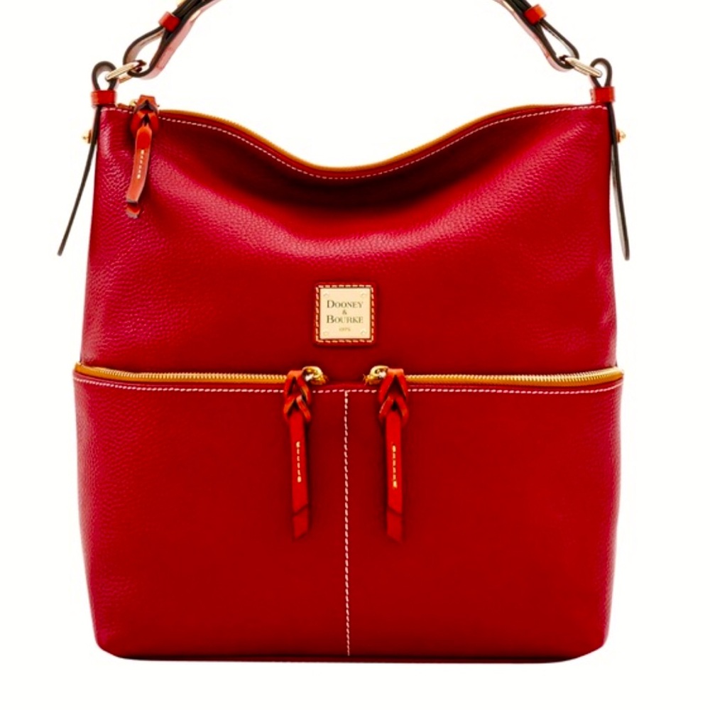 Dooney and Bourke Red hobo/Dillen Bag - Picture 7 of 7